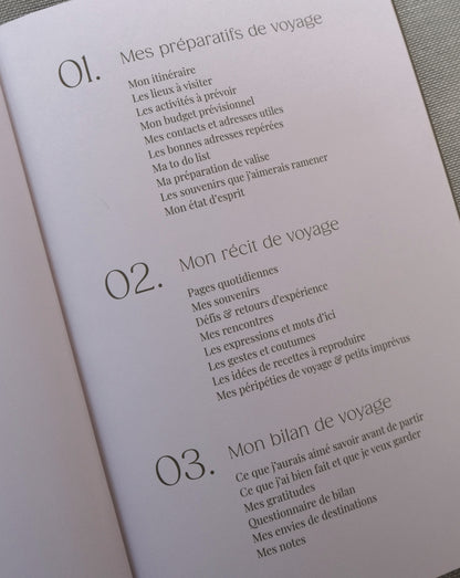 Carnet de voyage édition 100% recyclée